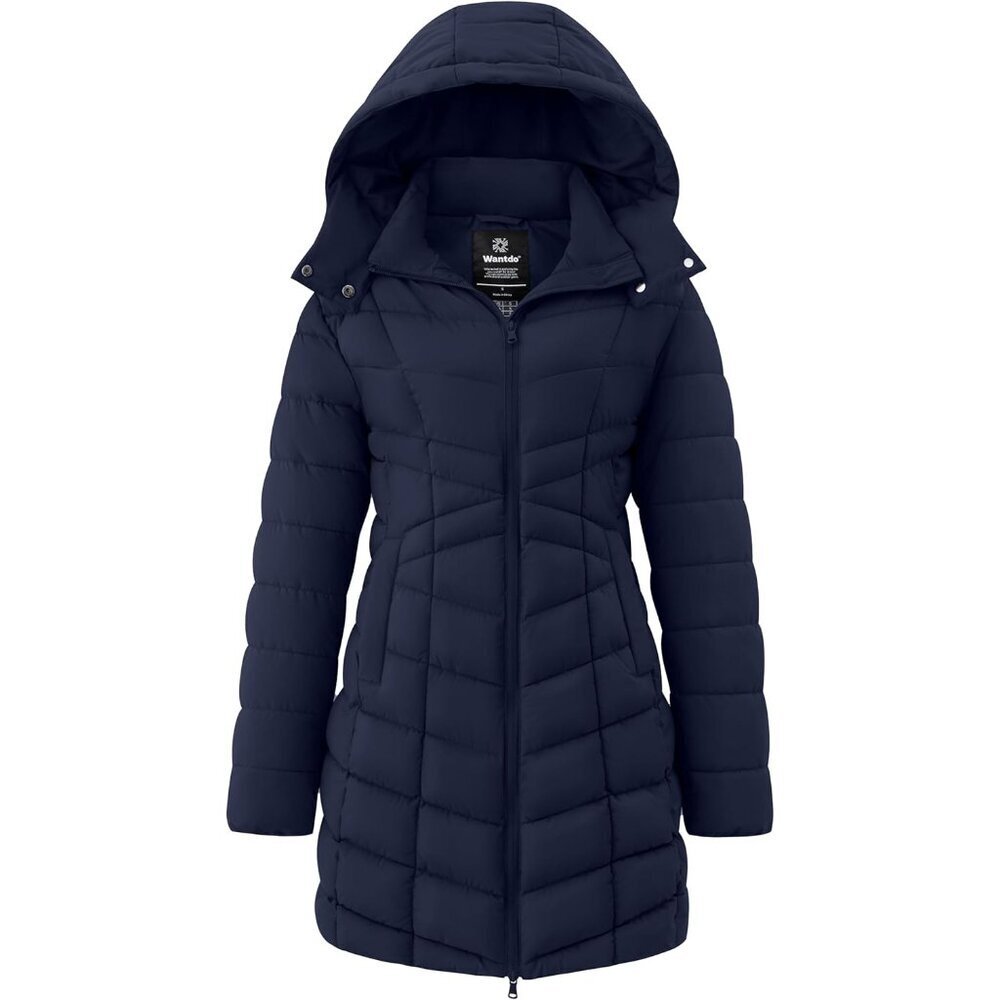 Women's Puffer Jacket Warm Padded Winter Coat Long Quilted Jacket Available in P
